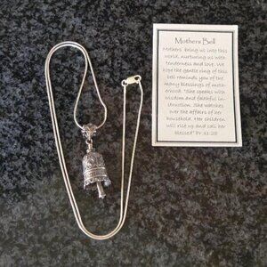 Jewelry John Bell Collection 'Mom' Sterling Silver Bell Charm w/ IJC chain